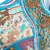 Bolsa Indiana Banjara Hobo Patchwork Azul celeste e coloridos