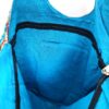 Bolsa Indiana Banjara Hobo Patchwork Azul celeste e coloridos