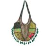 Bolsa Indiana Banjara Hobo Patchwork Verde Esmeralda