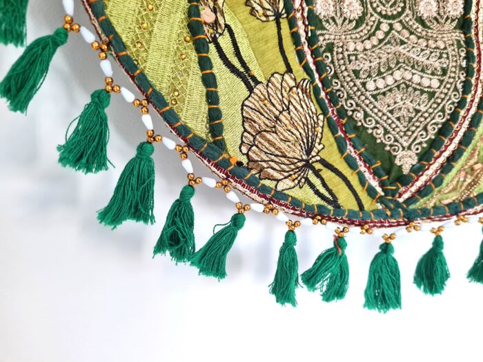 Bolsa Indiana Banjara Hobo Patchwork Verde Esmeralda