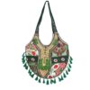 Bolsa Indiana Banjara Hobo Patchwork Verde Esmeralda
