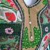 Bolsa Indiana Banjara Hobo Patchwork Verde Esmeralda
