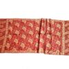 Lenço indiano dupla face clássico estampa florais e paisleys creme e ferrugem