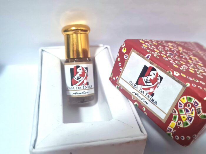 Perfume indiano da Gulabsingh Johrimal (Casa da Índia) Amber 2,5ml