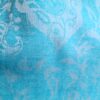 Pashmina indiana de Cashmere azul paisleys adamascado