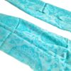 Pashmina indiana de Cashmere azul paisleys adamascado
