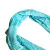 Pashmina indiana de Cashmere azul paisleys adamascado