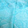 Pashmina indiana de Cashmere azul paisleys adamascado