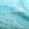 Pashmina indiana de Cashmere azul paisleys adamascado