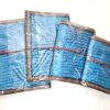 Cadernos indianos artesanais pintados a mão OM azul celeste