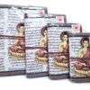 Cadernos indianos artesanais pintados a mão Buda branco