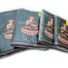 Cadernos indianos artesanais pintados a mão Buda verde