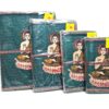 Cadernos indianos artesanais pintados a mão Buda verde