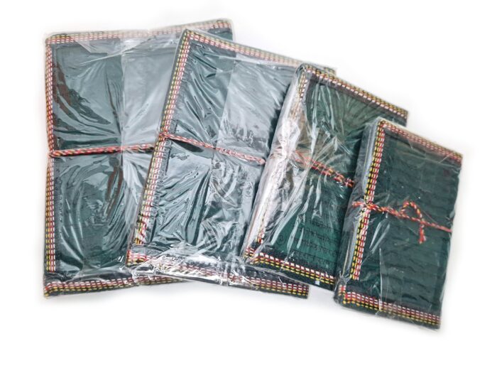 Cadernos indianos artesanais pintados a mão Buda verde