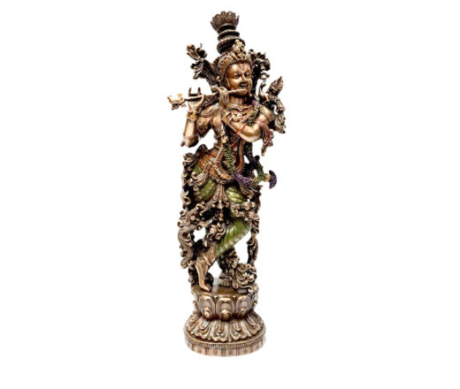 krishna 36cm de resina ultra premium da Veronese Design Krishna 36cm
