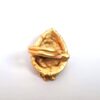 20260916_184846 Anel indiano de festa dourado design folha com pedras verdes e rubis