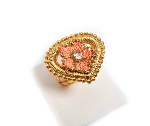 20260916_185036 anel dourado com rosa e pedra de strass para festas