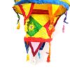 Lanterna Indiana Diwali (Akash Kandil) com espelhos e tassels colorido