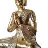 Estátua de Buda tailandês pintura especial dourada com espelhos 36cm