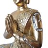 Estátua de Buda tailandês pintura especial dourada com espelhos 36cm