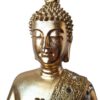 Estátua de Buda tailandês pintura especial dourada com espelhos 36cm