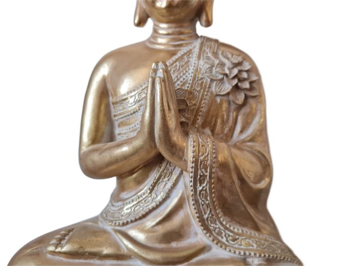 20261010_143903 Estátua de Buda tailandês pintura especial pátina dourada 30cm
