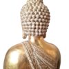 Estátua de Buda tailandês pintura especial pátina dourada 30cm