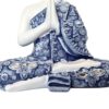Estátua de Buda tailandês pintura especial texturizada com pedras 27cm