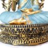 Estátua de Buda tailandês em trono ornamentado com 21cm