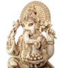 Estátua de Deus Ganesha Marfim by Veronese Design 17cm