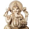 Estátua de Deus Ganesha Marfim by Veronese Design 17cm