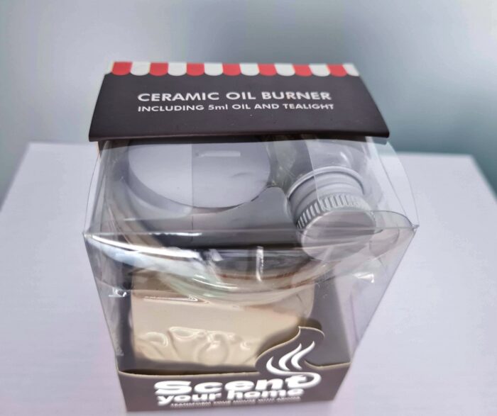 kit Presente de Rechaud Difusor a base de vela design lótus bege