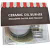 kit Presente de Rechaud Difusor a base de vela design lótus verde