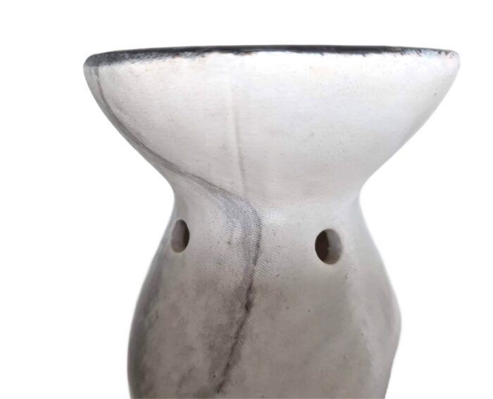 20261014_231952 Rechaud Difusor a base de vela design vaso cinza e preto rústico