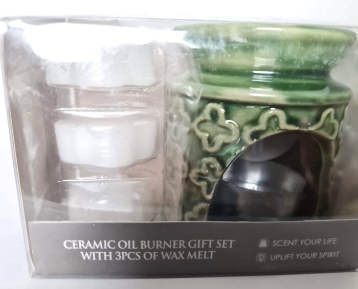 20261014_232212 kit Presente de Rechaud Difusor a base de vela design trevo verde