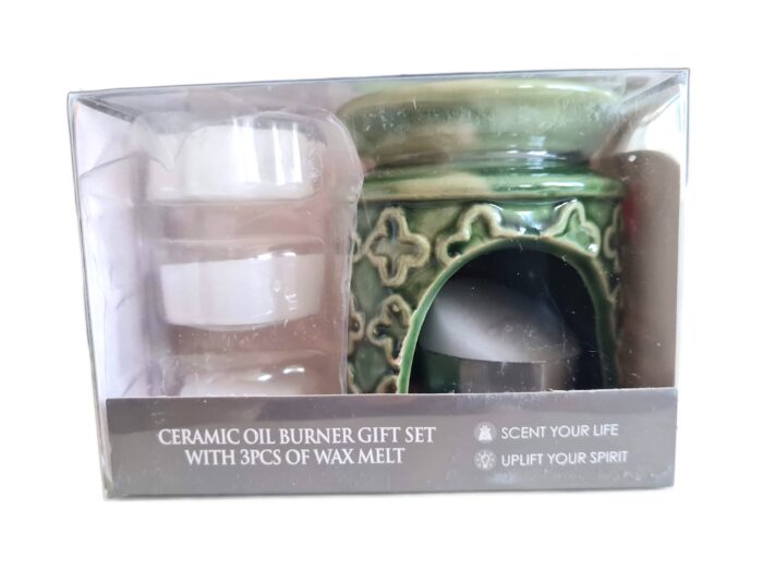20261016_133157 kit Presente de Rechaud Difusor a base de vela design trevo verde