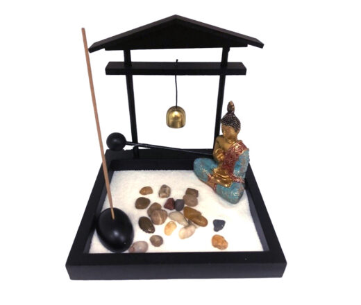 Jardim Zen de Buda para decoração e relaxamento 15cm