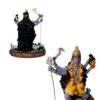 Deusa Kali em estátua de resina colorida 13cm