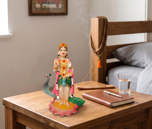 krishna estatua com 14cm