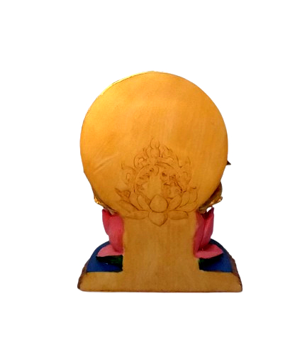 Lakshmi em estátua resinada colorida 13cm